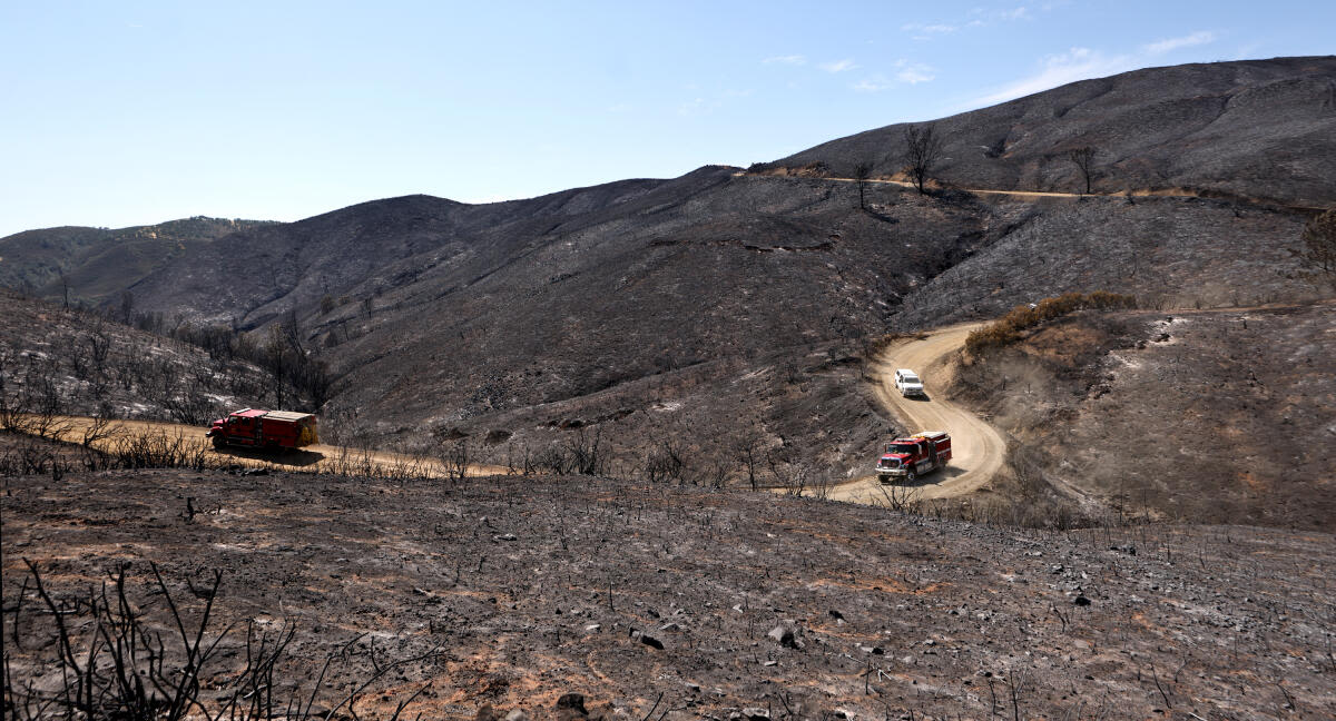 ‘Little to no spread:’ Firefighters make gains containing the Ridge Fire in Lake and Colusa counties