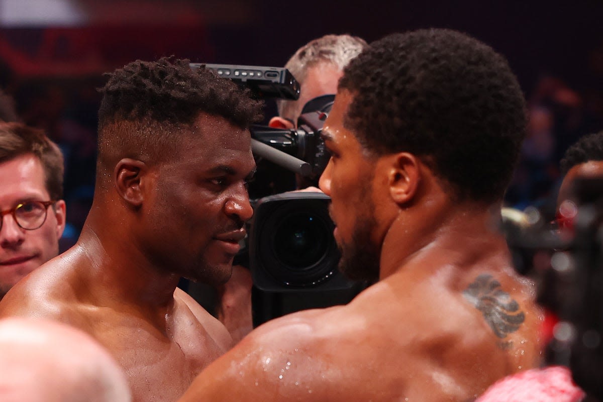 Anthony Joshua sends heartfelt message after death of Francis Ngannou’s young son