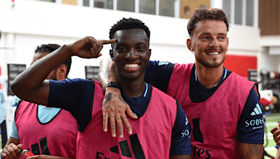 Gunners hit the gym before trip to America