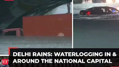 Heavy rain lashes Delhi-NCR, waterlogging in many areas; visuals from in and around the national capital