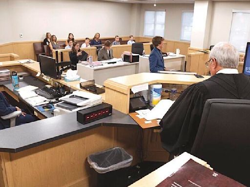 Students participate in mock trial