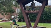 Valparaiso University homecoming rings victory bell for all college grads