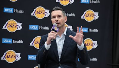 Lakers coach JJ Redick reveals team's starting lineup before training camp