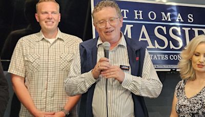 'I'm not going away.' Massie celebrates victory, decries PACs that tried to beat him
