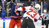 Rangers, Devils Players Brawl on the Ice Seconds Into Game