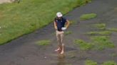 Cameron Smith Takes Socks, Shoes Off to Hit Ball in Creek During PGA Championship