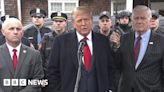 Trump visits family of killed New York City police officer
