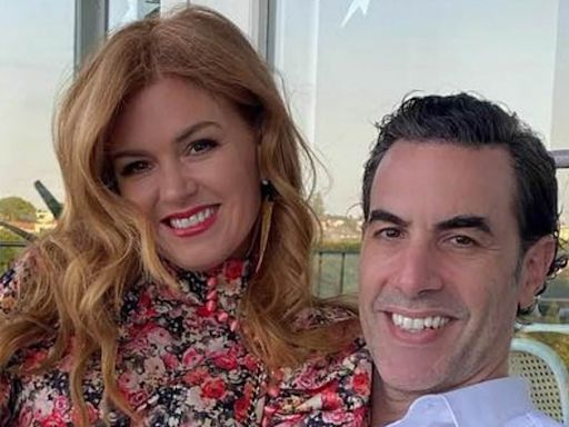 Isla Fisher's message to ex Sacha Baron Cohen as she enjoys concert