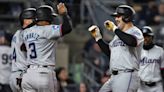 El bateador más encendido del equipo pega jonrón en su cumpleaños y los Marlins celebran en el Yankee Stadium