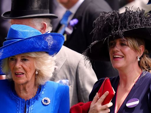 Queen Camilla joined by rarely-seen children Tom Parker Bowles and Laura Lopes at Ascot