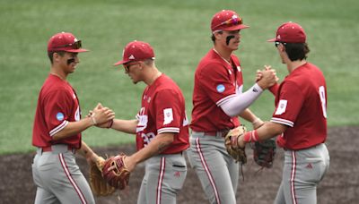 What channel is Indiana baseball vs Tennessee on today in the NCAA tournament?