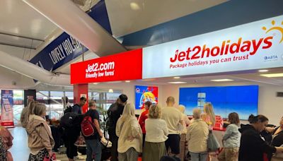 Chaos for '150 passengers' stranded at Manchester Airport as Jet2 plane goes AWOL