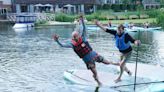 In Pictures: Sir Ed falls off paddleboard – again – as campaign trail continues