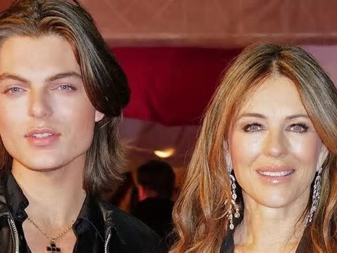 Liz Hurley almost arrested after son dares her to chase Hugh Grant with knife in airport