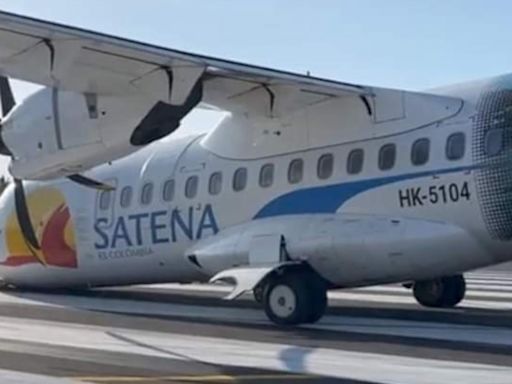 Emergencia en aeropuerto de San Andrés: avión de Satena presenta fallas al despegar