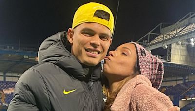 Thiago Silva's wife Belle gets emotional as she clears out private box