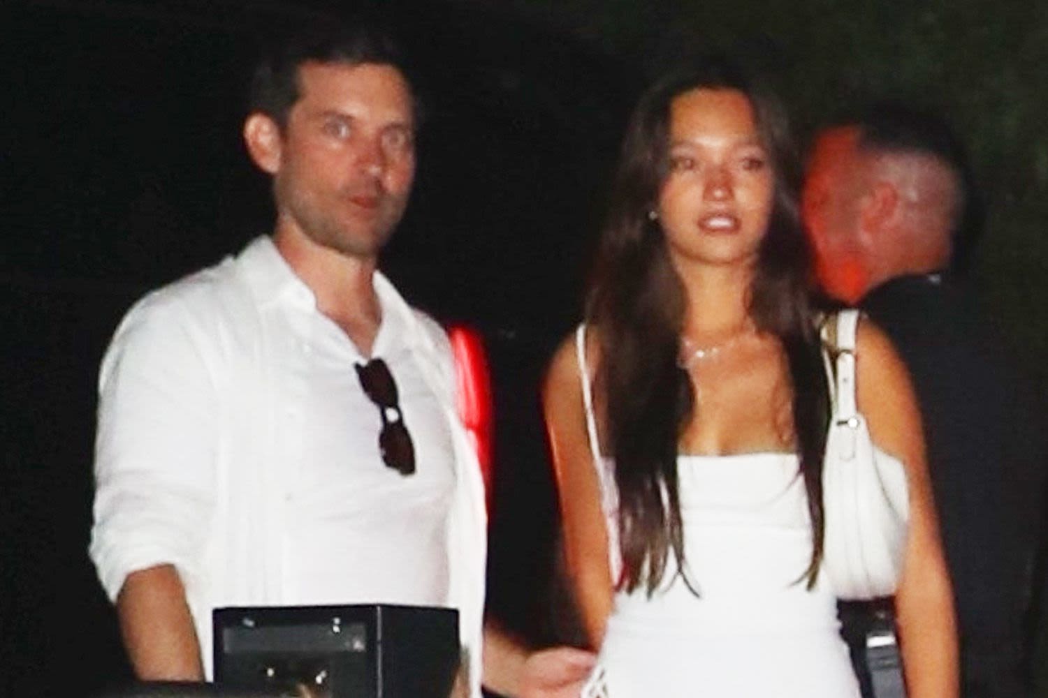 Tobey Maguire Spotted with Arm Around Actress Lily Chee at Star-Studded Fourth of July Party