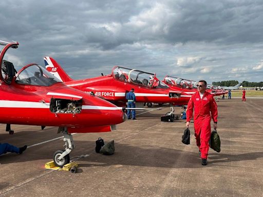 Air Tattoo attendees soak up the sun on day one