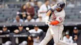 Jon Singleton blasts moonshot into upper deck at Yankee Stadium