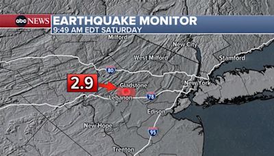 2.9-magnitude aftershock reported in New Jersey weeks after larger earthquake