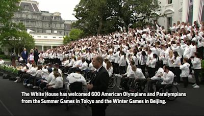 Biden praises Team USA Olympians for inspiring unity