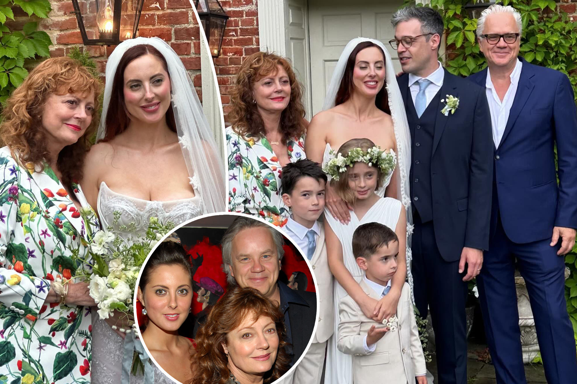 Exes Susan Sarandon and Tim Robbins reunite at her daughter Eva Amurri’s wedding in family photos