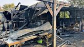 Solar panels catch fire and destroy three buildings in Leicestershire village