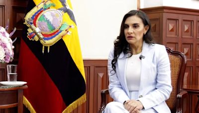 La vicepresidenta de Ecuador fue trasladada de Israel a Turquía