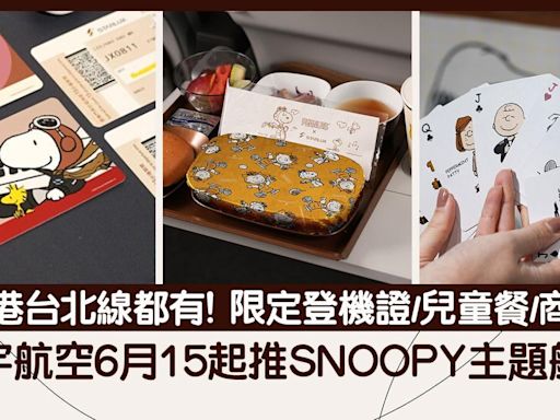 星宇航空6月15起推Snoopy主題航班 香港台北線都有！限定登機證/兒童餐/商品 | am730