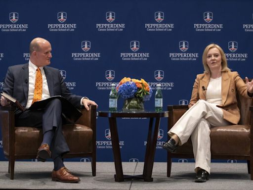 Former UK Prime Minister Liz Truss speaks at Pepperdine • The Malibu Times