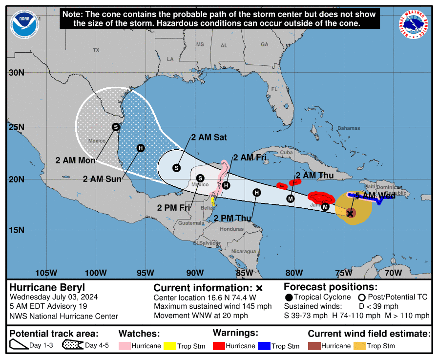 Hurricane Beryl: Will Disney World, Myrtle Beach and Hilton Head be affected?