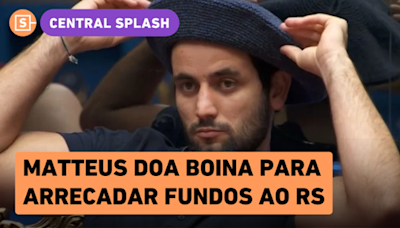 Matteus doa boina do BBB 24 para leilão beneficente, confira!