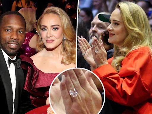 Adele spotted with massive diamond ring, sparks Rich Paul engagement rumors — again