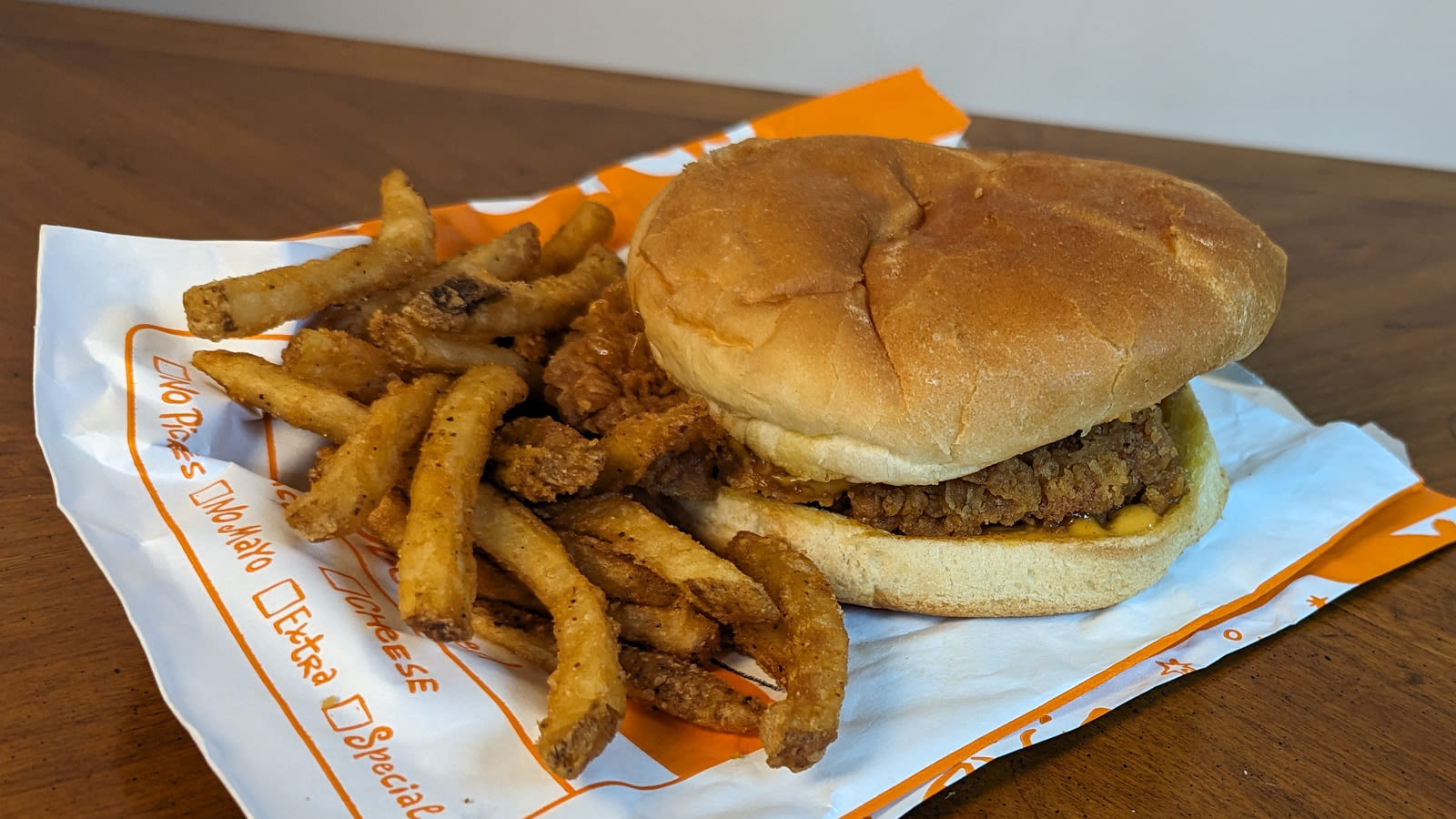 Popeye's Golden BBQ Chicken Sandwich Is An Interesting, But Underwhelming, Twist