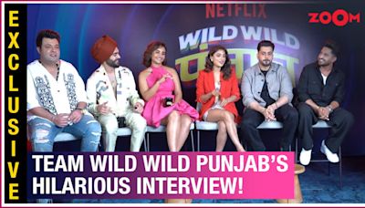 Sunny Singh, Varun Sharma, Manjot Singh, and Jassie Gill of Team Wild Wild Punjab play a fun game!