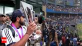 'India Ka Raja, Rohit Sharma': Fans ecstatic as they gather in large numbers at Wankhede | - Times of India