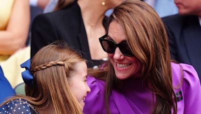 Princess Charlotte's reaction to Princess Kate's Wimbledon standing ovation is so sweet - see photos