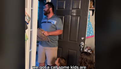 Disbelief as neighbor calls cops over kids' playing on trampoline in yard