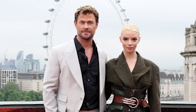 Anya Taylor Joy & Chris Hemsworth Pose in Front of London Eye During ‘Furiosa’ Press Event