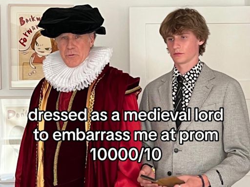 Will Ferrell dressed up as a medieval lord to embarrass his son and the internet loves it