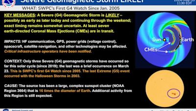 El aviso de la NOAA sobre una tormenta solar geomagnética: ¿Cuándo llega a la Tierra?