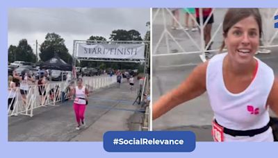 Viral video: Children ask mother to pick trash at the finish line of a 5K race, internet feels bad