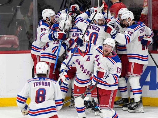 Wennberg scores in OT, Rangers top Panthers 5-4 to take lead in East finals