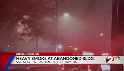 Heavy smoke invades vacant church in Dayton