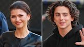 “Dune: Part Two” Stars Zendaya and Timothée Chalamet Arrive in Coordinating Black at “Jimmy Kimmel Live!”