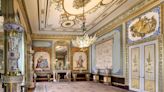 Como é a decoração das salas nunca abertas ao público no Palácio de Buckingham