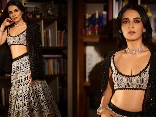 Radhikka Madan Looked All Things Chic In This Monochrome Outfit At Anant Ambani And Radhika Merchant's Sangeet - News18