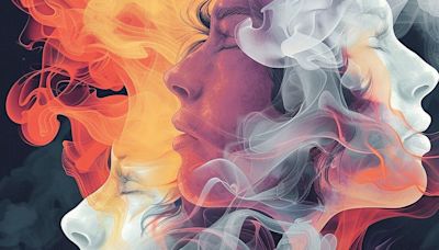 Only those with a high IQ can spot the fourth face hiding in the smoke