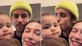 Justin and Hailey Bieber Share Cute Video Cuddling Up to Friends' Baby