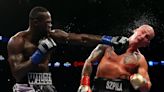 Heavyweight boxer Deontay Wilder hits so hard he once prayed his fallen opponent would get back to his feet